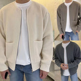 Stilfuld Herre Cardigan i Blødt Vinylon – Løs Pasform, Åndbar og Komfortabel HEYHEY Worldwide Dropshipping Store