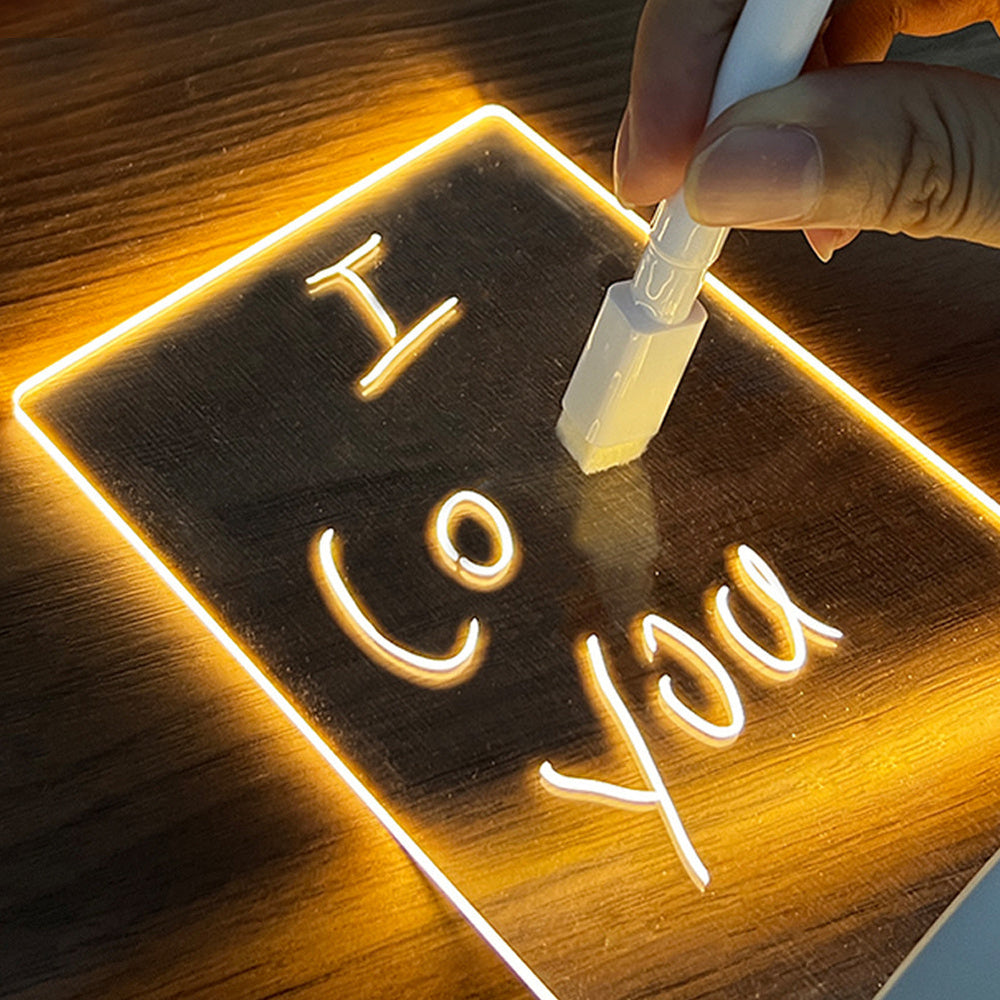 Kreativ LED Natlampe – USB Message Board med Pen og Dekorativt Lys HEYHEY Worldwide Dropshipping Store