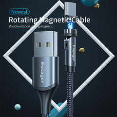 Magnetisk Opladerkabel – 540° Roterende USB-C Hurtigoplader TikTok Make Me Buy it Store