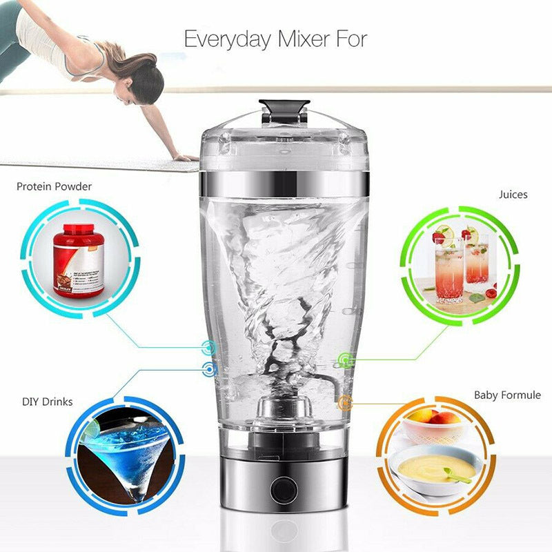 Elektrisk Shaker Kop – USB Genopladelig Protein- og Kaffeblender HEYHEY Worldwide Dropshipping Store