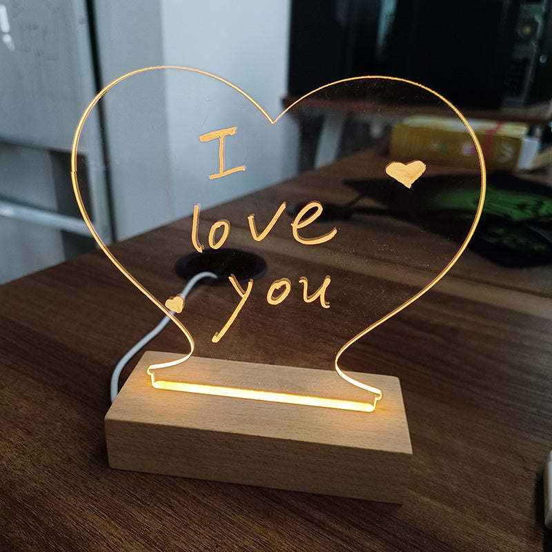 Kreativ LED Natlampe – USB Message Board med Pen og Dekorativt Lys HEYHEY Worldwide Dropshipping Store