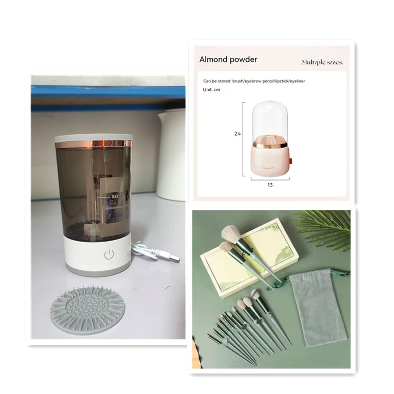 Elektrisk Makeupbørste Renser – Automatisk Rensemaskine med USB Opladning til Grundig Rens af HEYHEY Worldwide Dropshipping Store